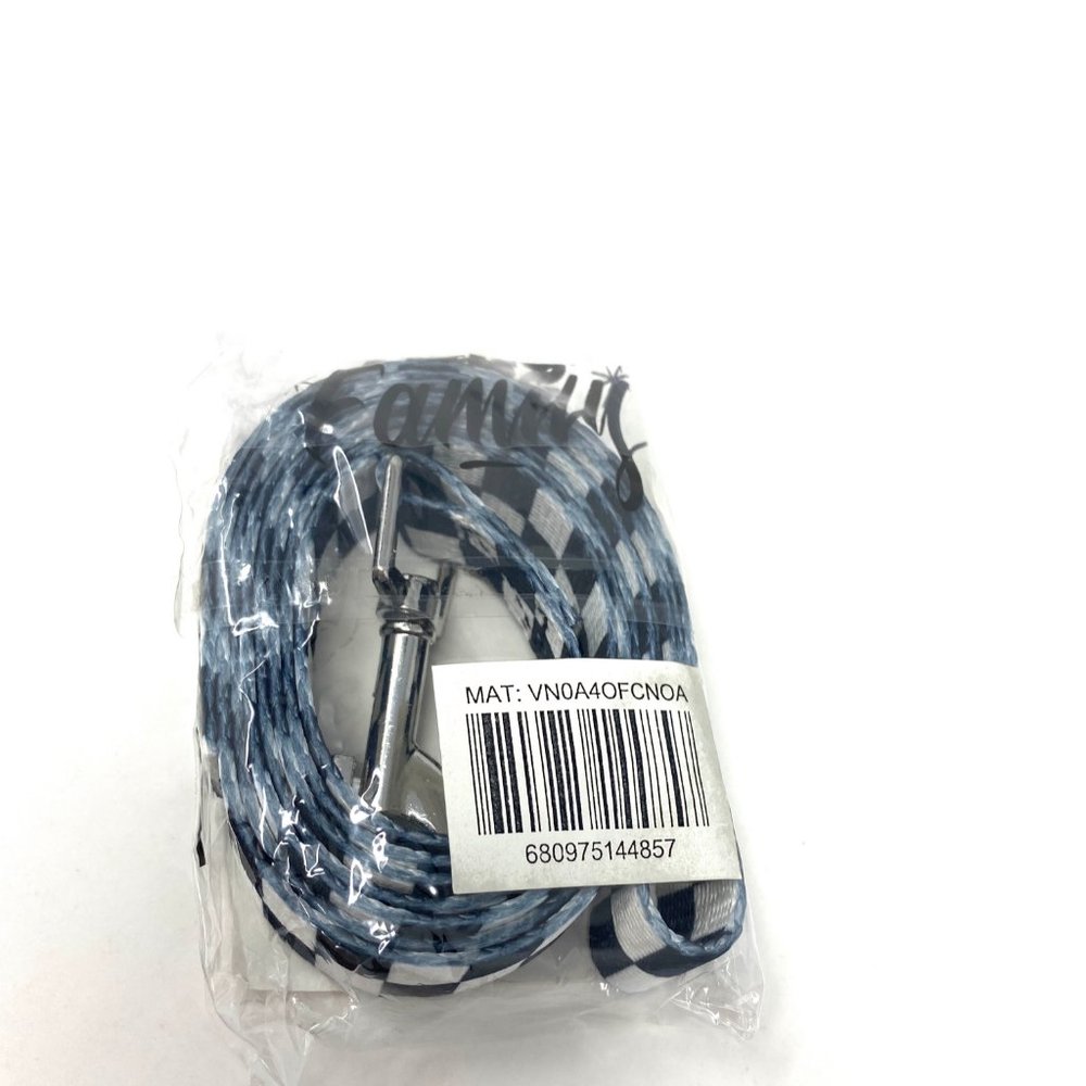 VANS VN0A4OFCNOA Stylish Dog Leash Nylon Checkerboard Black White 6 Foot Length - Picture 6 of 6